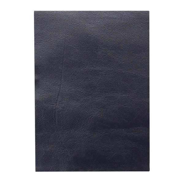 Кожа натуральная в листах А6 (10,5*14,8см), 100% кожа (05 темно-синий) 402
