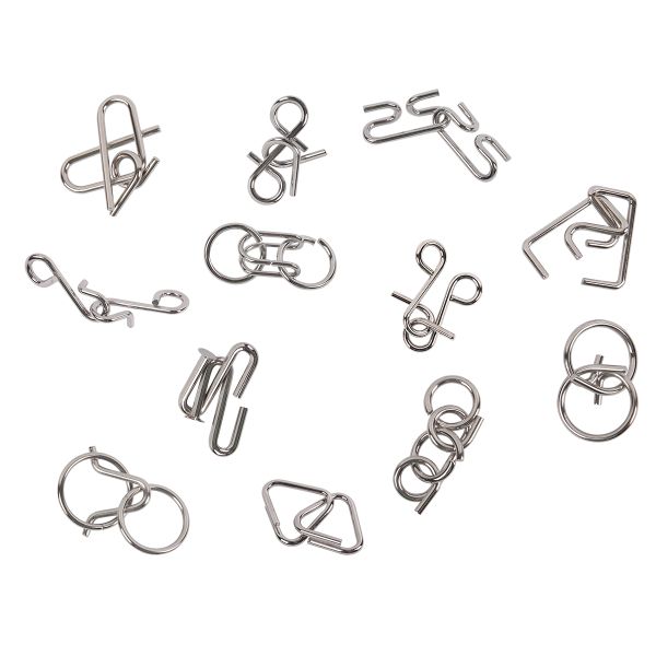 Набор металлических головоломок, 1 шт, Проверь себя №1 24 элемент, Delfbrick DLM-53