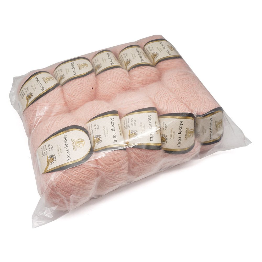 Пряжа Камтекс Мохер Голд / уп.10 мот. по 50 г, 250 м, 132 нежная роза, 488831-46