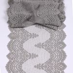 Кружево бельевое эластичное 230 мм / 10 м, 8036, цв.F310 серый, Kruzhevo