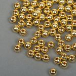 Бусины пластик ⌀8 мм, 500 г, цв.золотой, Magic4Hobby