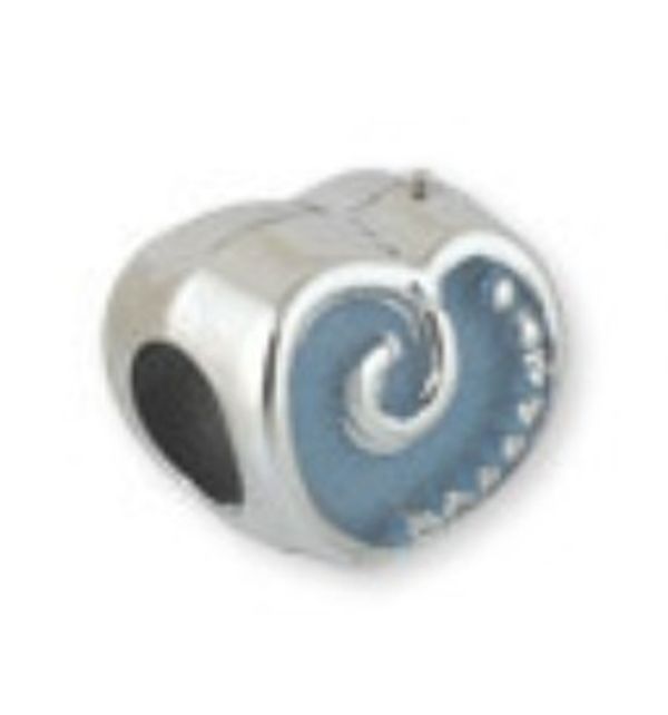 Бусины акрил 12х11х9 мм, 5 шт, №04 голубой, Zlatka BLM-06