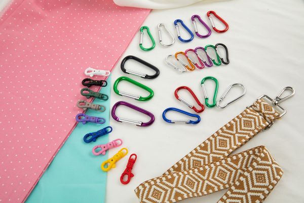 Карабин металл 25.0 мм (70х36 мм), 10 шт, 08 зеленый, Gamma GH 120/35/10