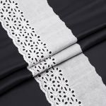 Кружево шитьё 125 мм / 13.7 метров, хлопок, (белый), 3AR2352