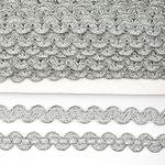 Тесьма отделочная 20 мм / 13.71 метров, TBY 907 цв.серебро