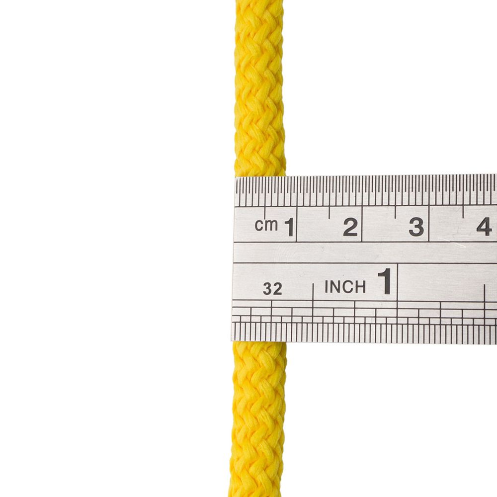 Шнур отделочный ⌀7.0 мм / 100м (хлопок 21%, полиэстер 79%) (желтый), Р5286