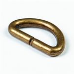 Полукольцо сварное металл внутр. 12 мм (внешн. 17х11 мм, ⌀2.5 мм), 100 шт, латунь ГР, 6047