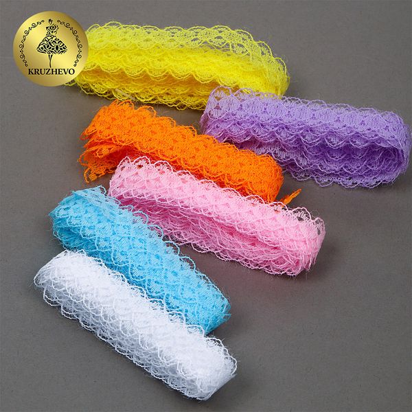 Набор кружева для рукоделия 15 мм (6 шт по 2 метра) №5