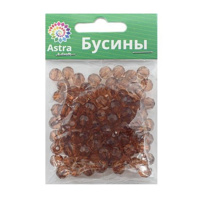 Бусины акрил ⌀8 мм, 25 г, Astra&Craft, 84
