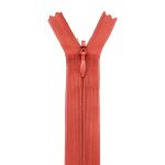 Молния потайная (скрытая) Т3 (3 мм) 1 зам., н/раз., 20 см, коралл, 31233 / 20, 10 шт