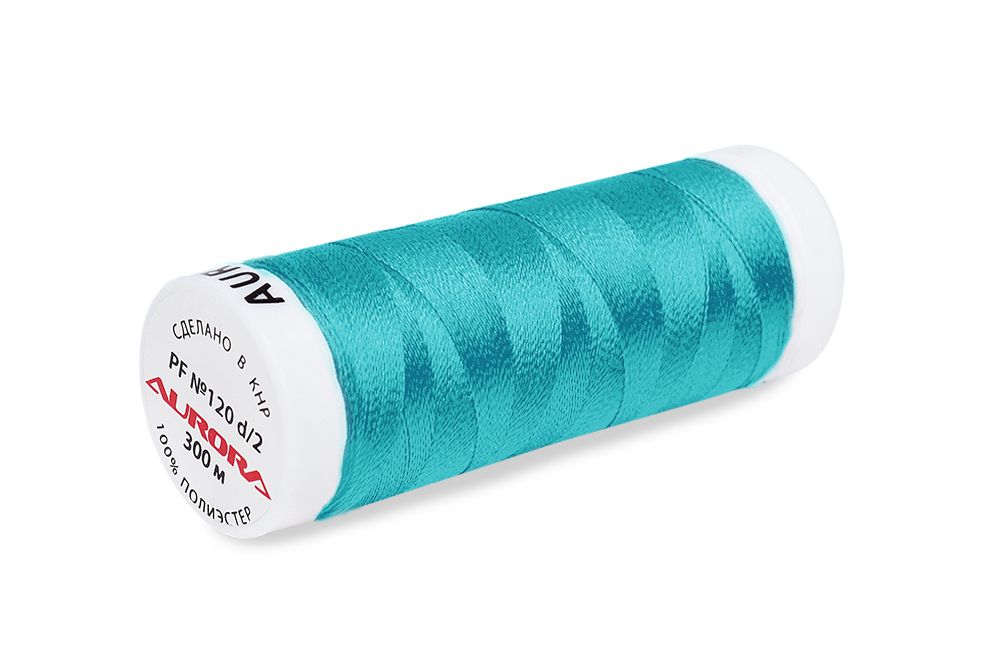 Нитки для креативных работ Aurora №120, 300 м, цв. PF378, 5 катушек