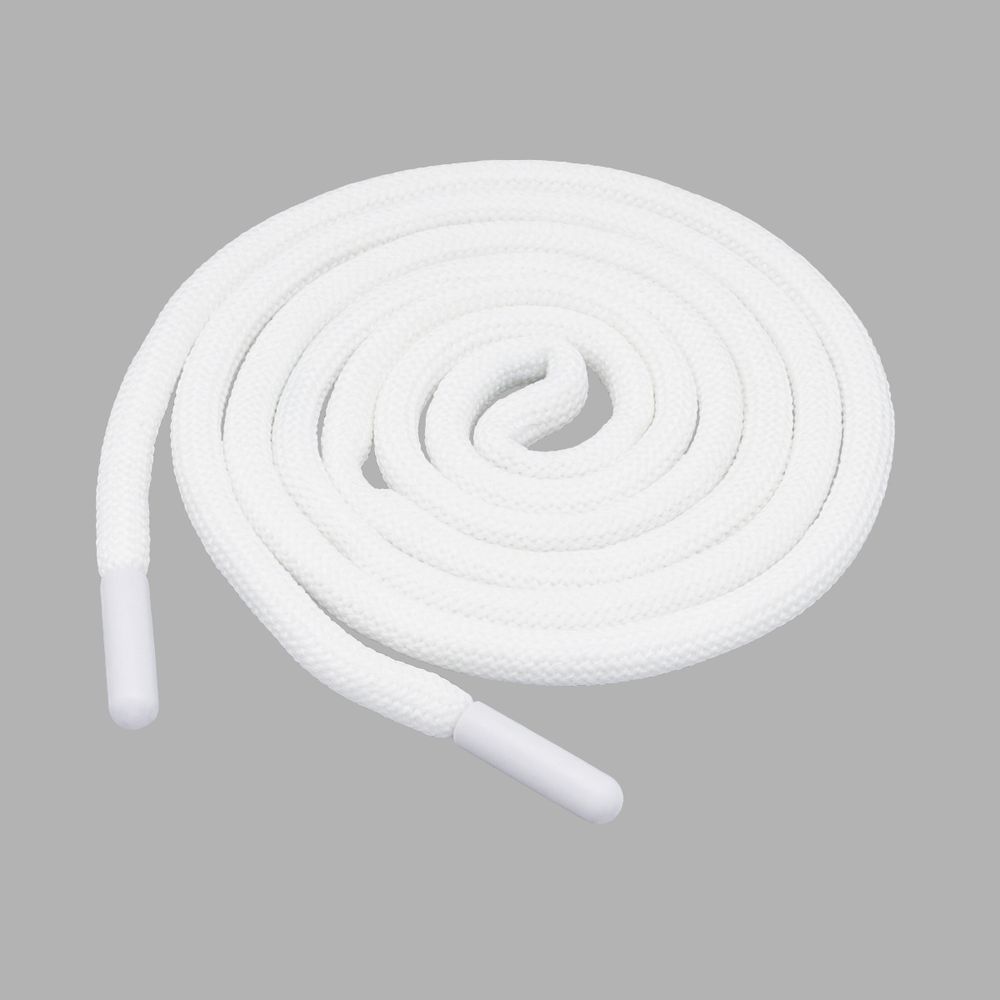Шнурок декоративный круглый ⌀5.0 мм / 135см, 1 шт, 03 белый, 3AR2808