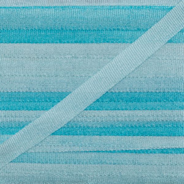 Лента (тесьма) шелковая 4.0 мм / 45.5±0.5 метров, M043 бл. голубой/голубой, Gamma SRM-4