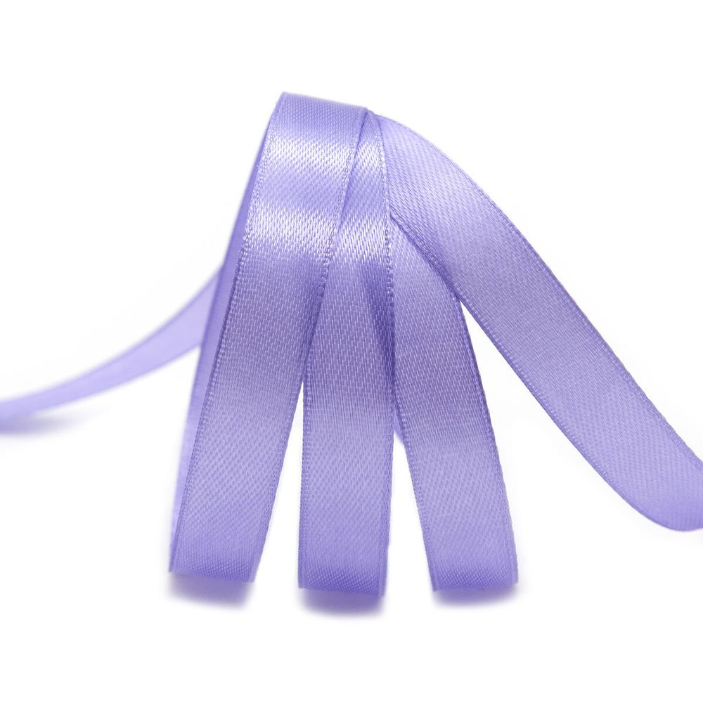 Лента атласная 1-сторонняя 12.0 мм / 22.86±1 метров, 166 т. сиреневый, Globus