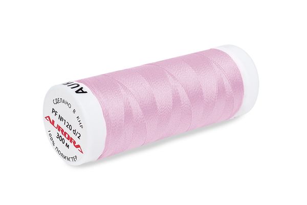 Нитки для креативных работ Aurora №120, 300 м, цв. PF130, 5 катушек