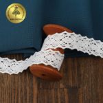 Кружево вязаное (тесьма) 20 мм / 10 метров, диз. 294, цв.02 белый уп. 10 м, Kruzhevo