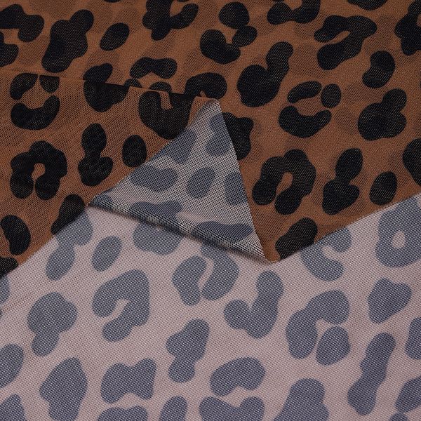 Сетка бельевая эластичная 100 г/м², шир.160 см / 50 метров, принт Ягуар /SZ025816.07/