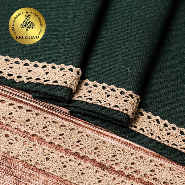 Кружево вязаное (тесьма) 20 мм / 10 метров, 6307-1 цв.36 св.бежевый, 10 м, Kruzhevo