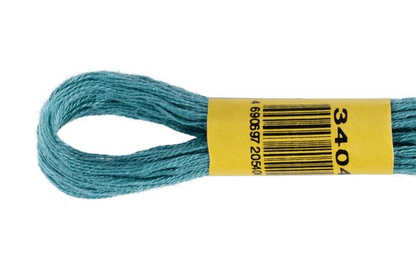 Мулине ПНК им.Кирова цв.3404 мор.волна, Россия, 24 мотка по 8 метров