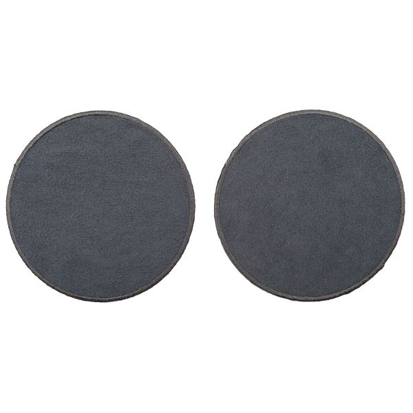 Термоаппликация Круг d-9см, уп., 2 шт, цв.серый