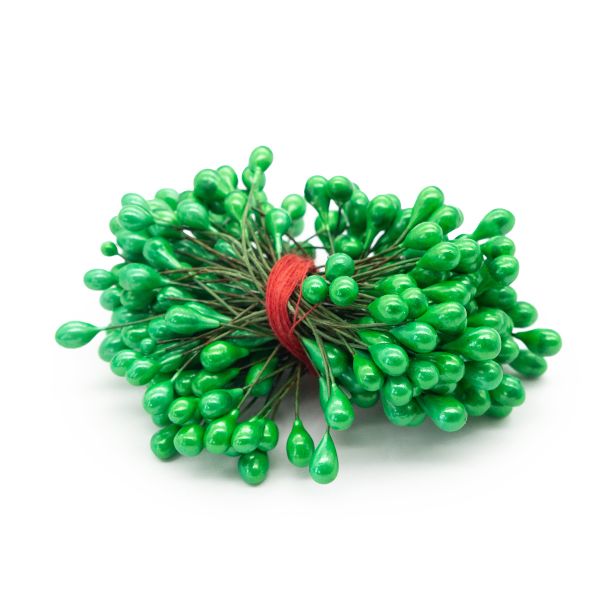 Тычинки для искусственных цветов 0,5х6см (вес 50гр ±3 гр) (12 зеленый)