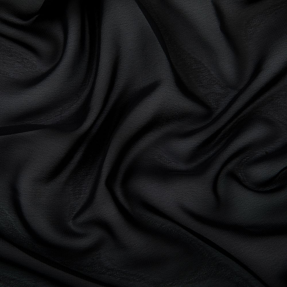 Ткань блузочная Poly Chiffon 84 г/м², 150х147 см, _ черный, Gamma PC-02