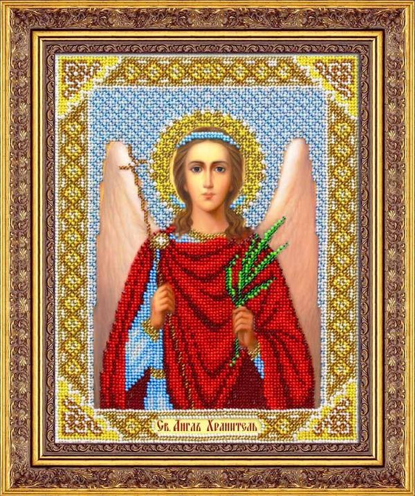 Набор для вышивания бисером Паутинка, Ангел Хранитель 20х25 см