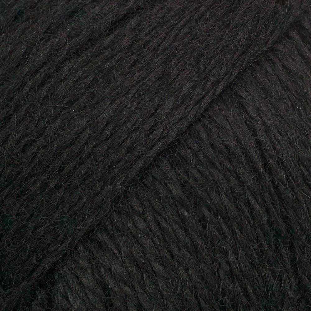 Пряжа Люблю вязать Фитнес 200 / уп.6 мот. по 50 г, 200 м, 990 черный