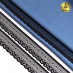 Кружево эластичное (стрейч) 25 мм, 8028, цв.02 черный уп.50м, Kruzhevo