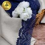 Кружево вязаное (тесьма) 45 мм / 10 метров, TBY-5235, цв.29 т.синий, Kruzhevo