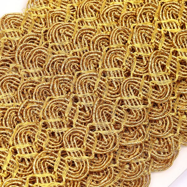 Тесьма отделочная 20 мм / 13.71 метров, TBY 901 цв.золото