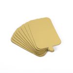 Подложки под десерт 6.5х10 см, 0.8 мм, 10 шт, золото, S-Chief PDC-0018
