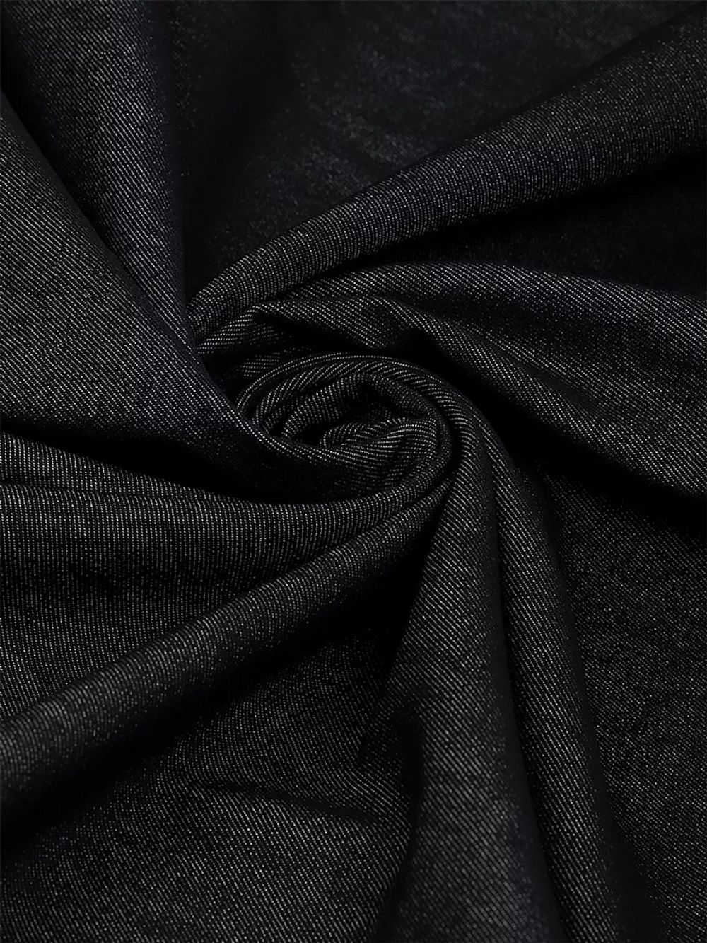 Джинс 240 г/м², 150 см / 25 метров, DJ.2, черный меланж