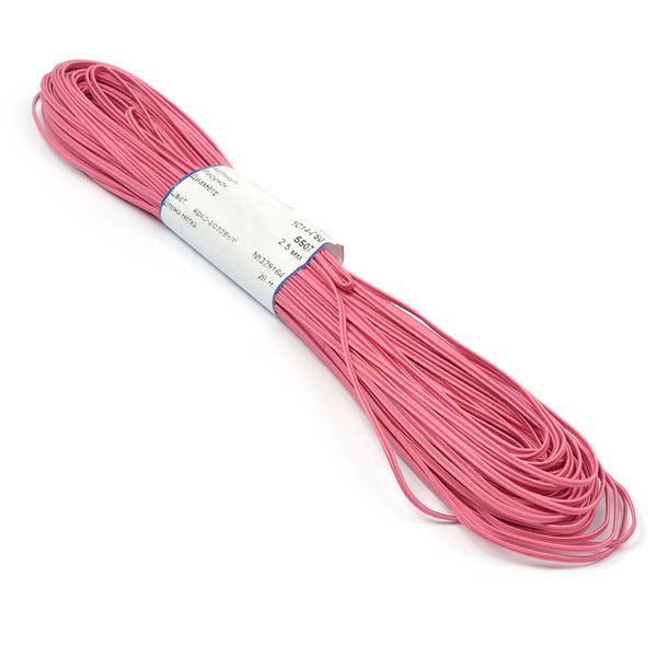 Шнур сутажный ⌀2.5-3.0 мм / 20 метров, ярк.розовый
