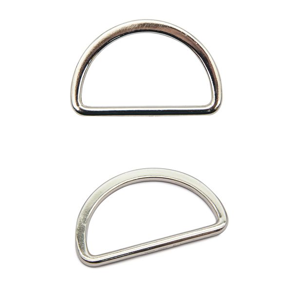 Полукольцо литое металл внутр. 40 мм (внешн. 47х30 мм), 20 шт, цв.никель, 819-035