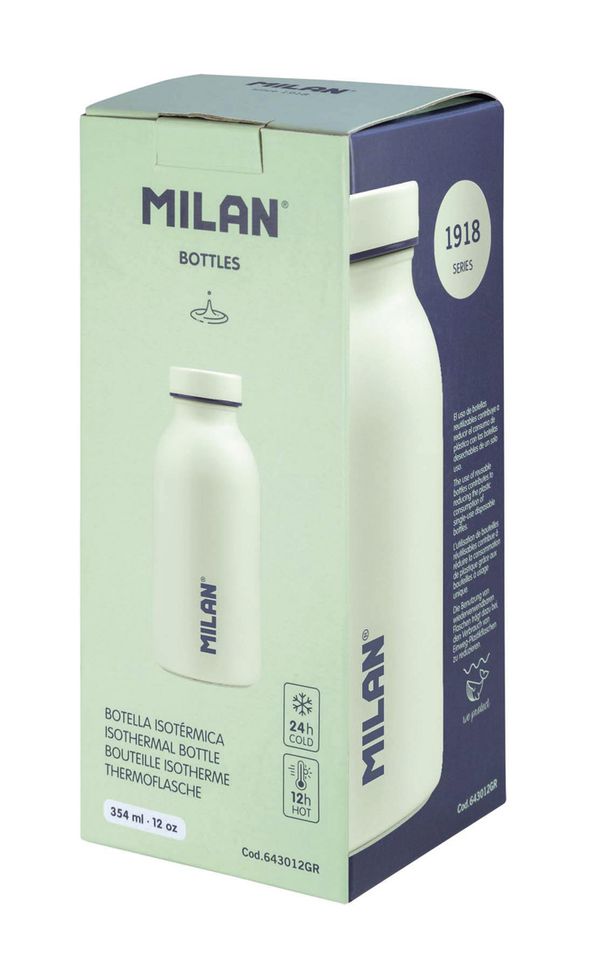 Бутылка металлическая для напитков 1918 series 354 мл, зеленый 643012GR, Milan
