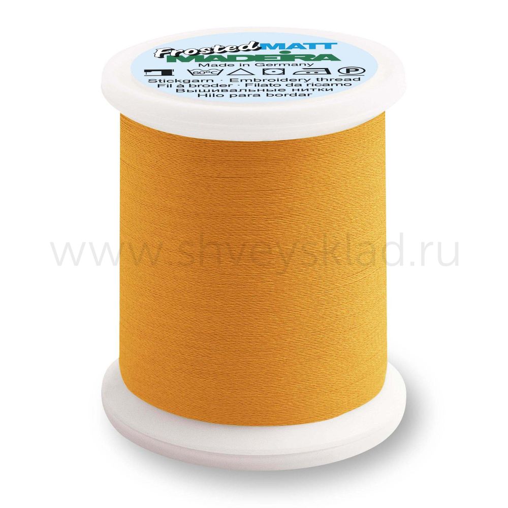 Нитки вышивальные супер матовые Madeira Frosted Matt №40, 500 м, цв. 7937, 9848, 1 катушка