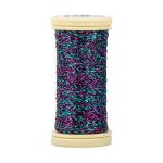 Мулине Gamma металлик M 5 мотков по 50 метров, M-128 бирюзовый/малиновый, Gamma BRILL