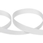 Лента репсовая (в рубчик) 12.0 мм / 45.5 метра, 002 гр. белый, Gamma GR-12