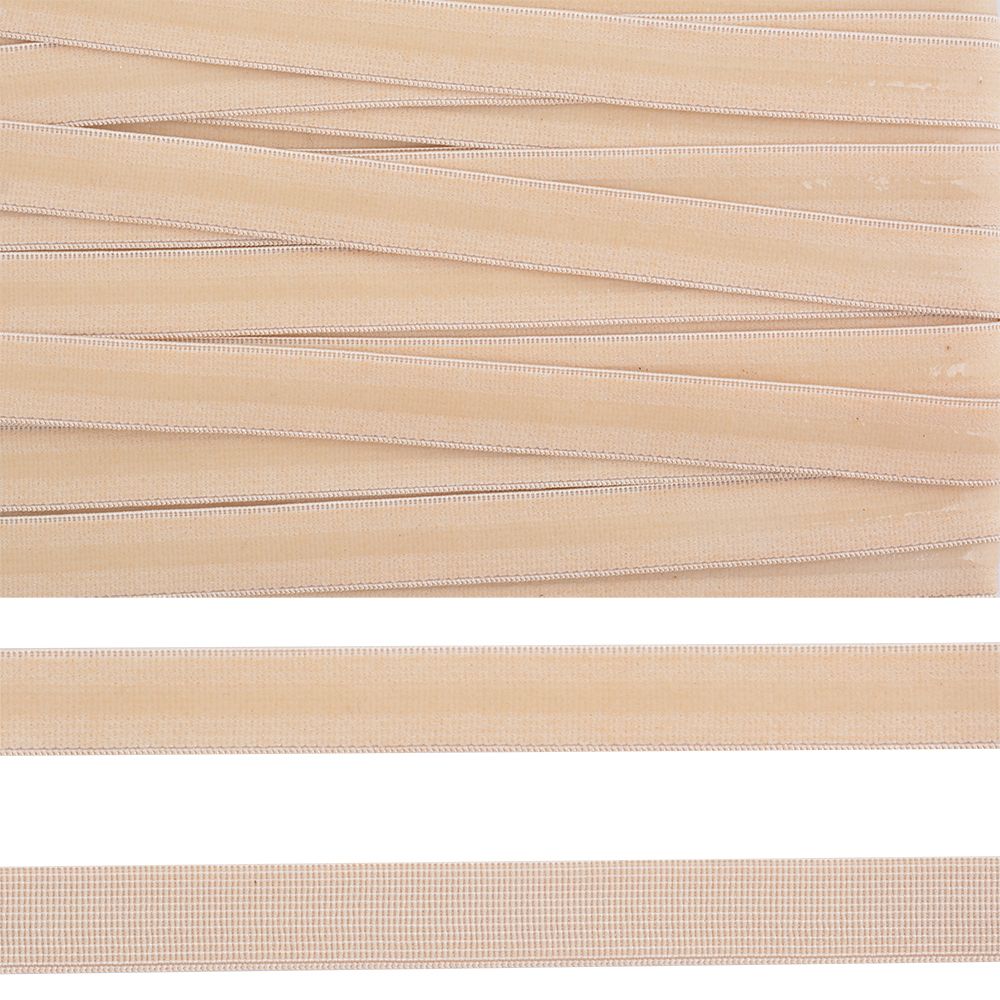 Резинка бельевая (с силиконом) 15.0 мм / 50 метров, 61004, S126 бежевый