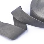 Стропа (ременная лента) 60 мм / 25 метров, толщ. 1.19 мм, [28 г/пог.м], 100% п/п, серый, Gamma С2693Г17
