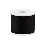 Лента (тесьма) шелковая 7.0 мм / 45.5±0.5 метров, №275 черный, Gamma SR-7