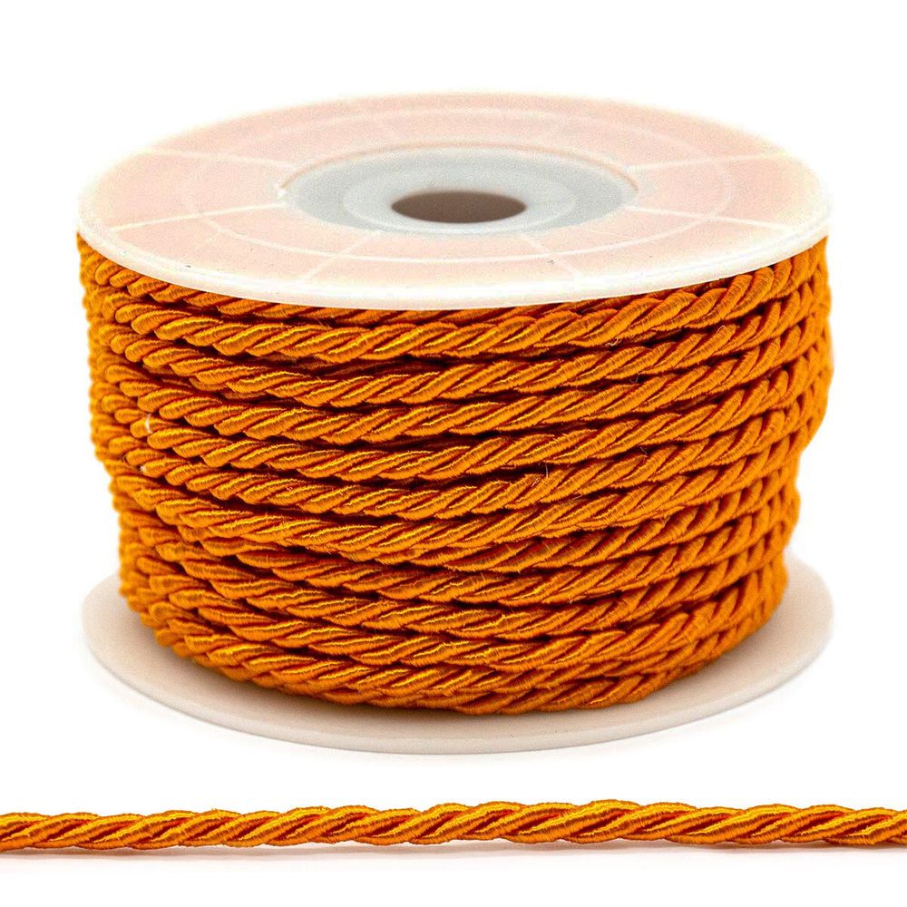 Шнур витой ⌀3.0 мм / 18.29 метров, 7 т.желтый