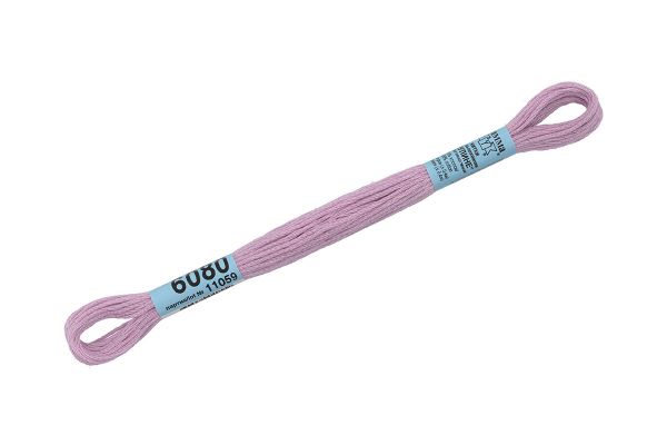 Мулине Gamma 100% хлопок, цв.6080 св.сиреневый, 24 мотка по 8 метров