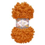 Пряжа Alize (Ализе) Puffy Fine / уп.5 мот. по 100 г, 14.5м, 234 морковный