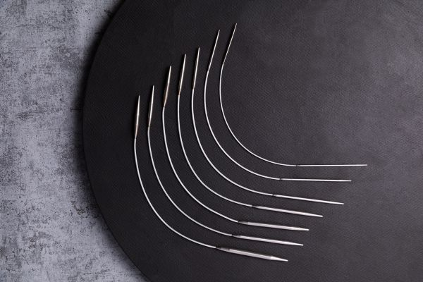 Спицы круговые металл ⌀4.0 мм, 25 см, 1 шт, с металлической леской, Gamma MNF