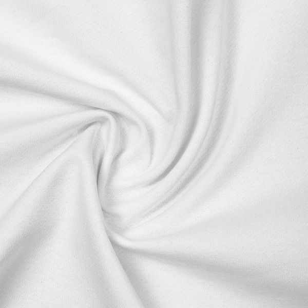 Футер 2-нитка петля поликоттон стрейч 220 г/м², 160 см / 3 метра, ФУТ2Х.TBY.ХЛ-ПЭ.БЕЛ.3, цв.белый