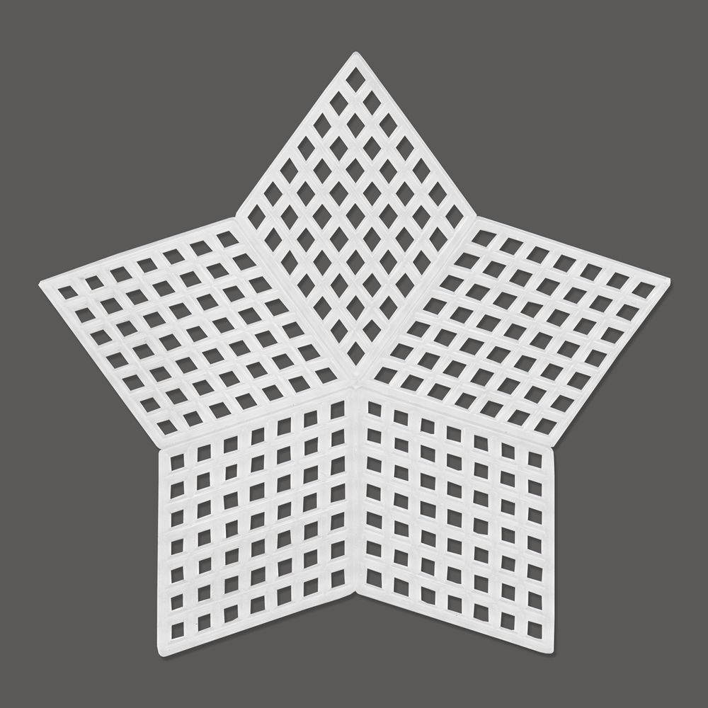 Канва пластиковая 9х9 см, 10 шт, 100% полиэтилен, звезда малая, Gamma KPL-07