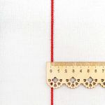 Шнур отделочный плетеный ⌀6.0 мм / 30 метров, красный, С987Г7