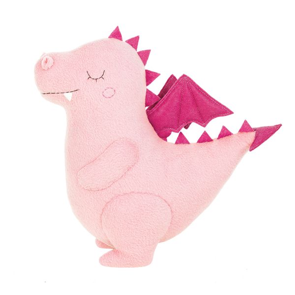 Набор для шитья Miadolla PT-0296 Сплюшка Дракон розовый, Miadolla PT-0296 Сплюшка Дракон розовый